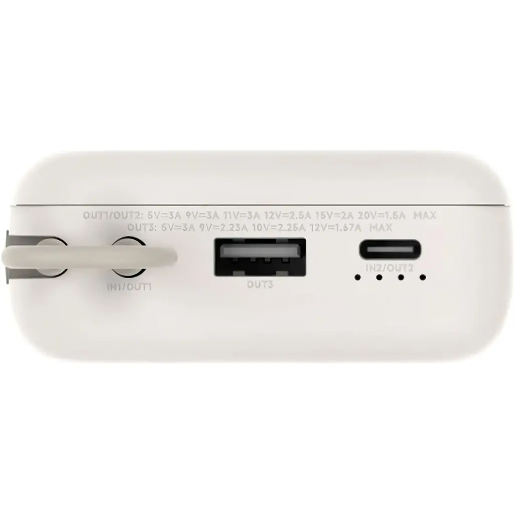 Зовнішній акумулятор Xiaomi with Integrated Cable 20000mAh 33W Tan (BHR8851GL) [125045] - фото 5