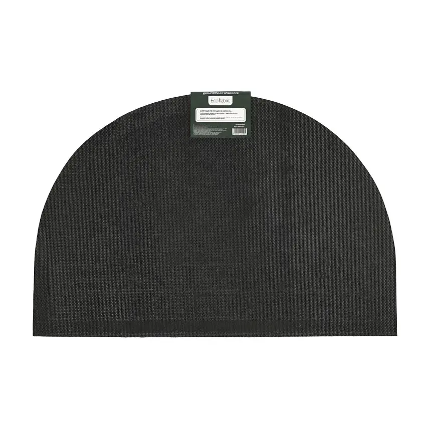 Килимок придверний Eco Fabric Луска півколо без кромки чорний 40 х 60 см (4060-017) - фото 4