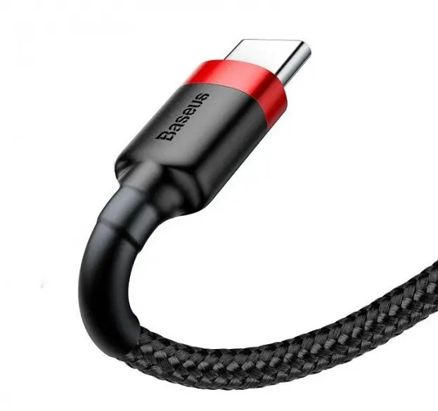 Кабель Baseus Cafule Series Cable USB to Type-C 3A 0.5m CATKLF-A91 Black-Red - фото 4