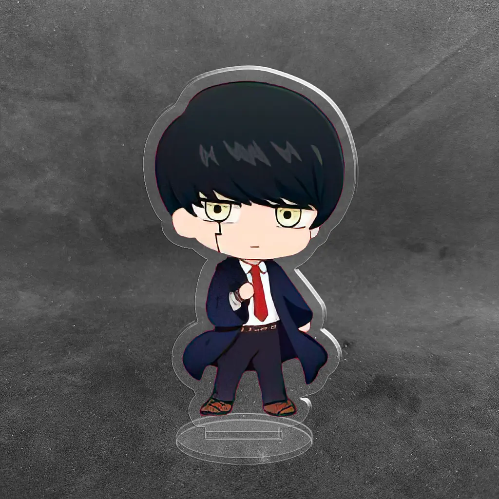 Акрилова колекційна фігурка Чібі Chibi Аніме Магія та м'язи Меш Берндед 10 см