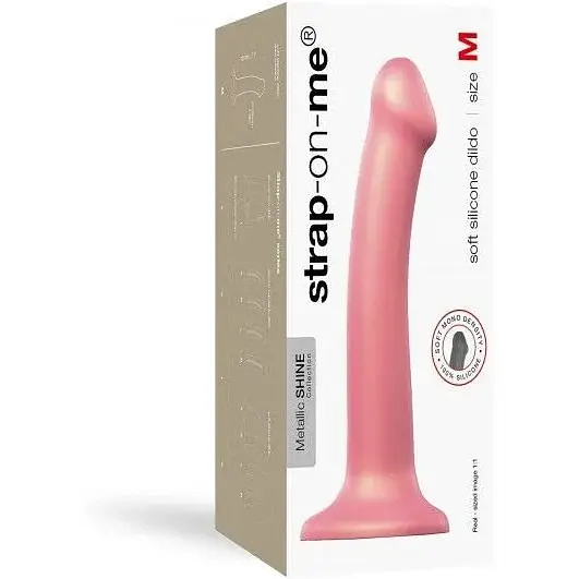 Насадка для страпона Strap-On-Me Mono Density Dildo Rose M - фото 4