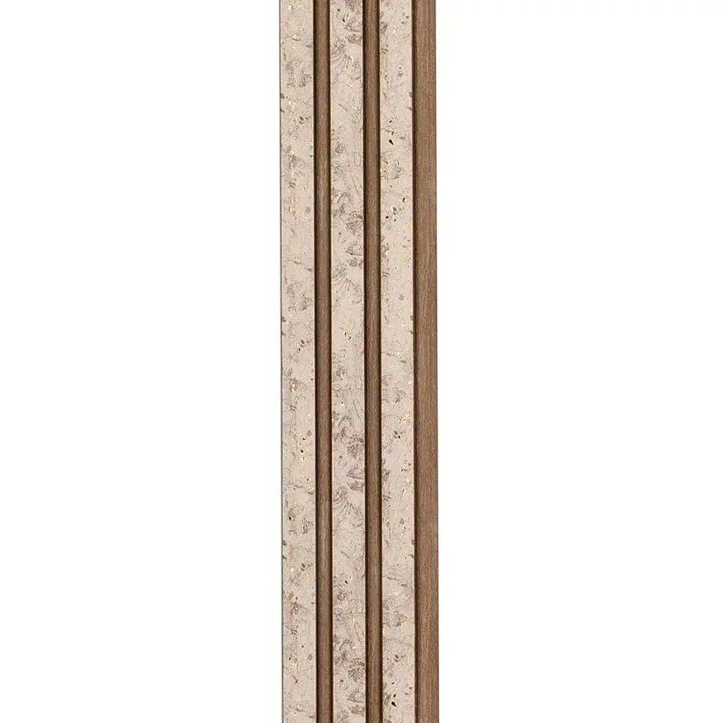 Рейка декоративна Sticker Wall PS 2900х115х12мм Бежевий меланж із золотими вкрапленнями SW-00001742 - фото 5