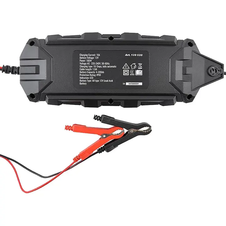 Зарядний пристрій Winso PRO LCD 10A для акумуляторної батареї 12V 4-200Ah - фото 4