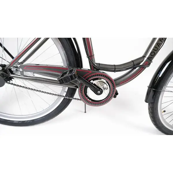 Електровелосипед Azimut Aquamarine 28 дюймів 500W 13Ah сірий - фото 9