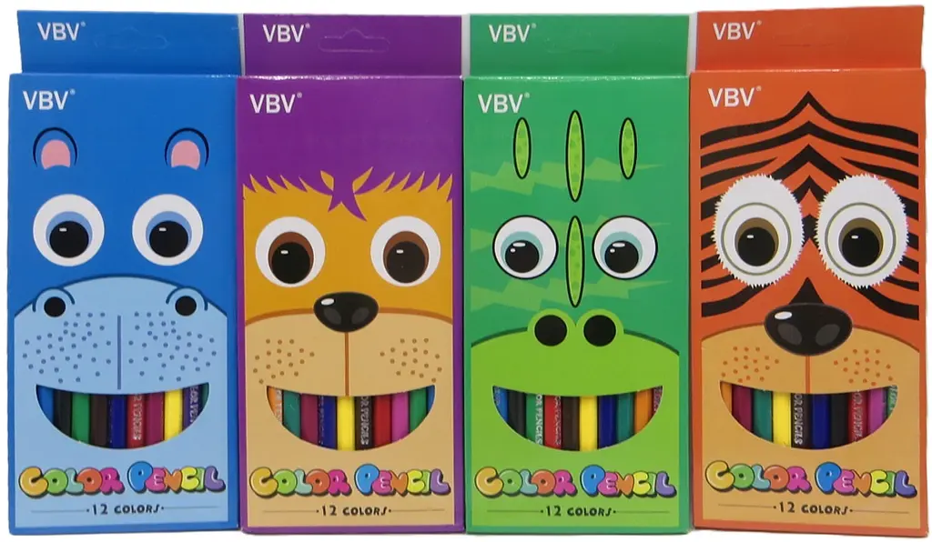 Олівці пластикові Мордочки, 12 кольорів (В асортименті) - фото 2