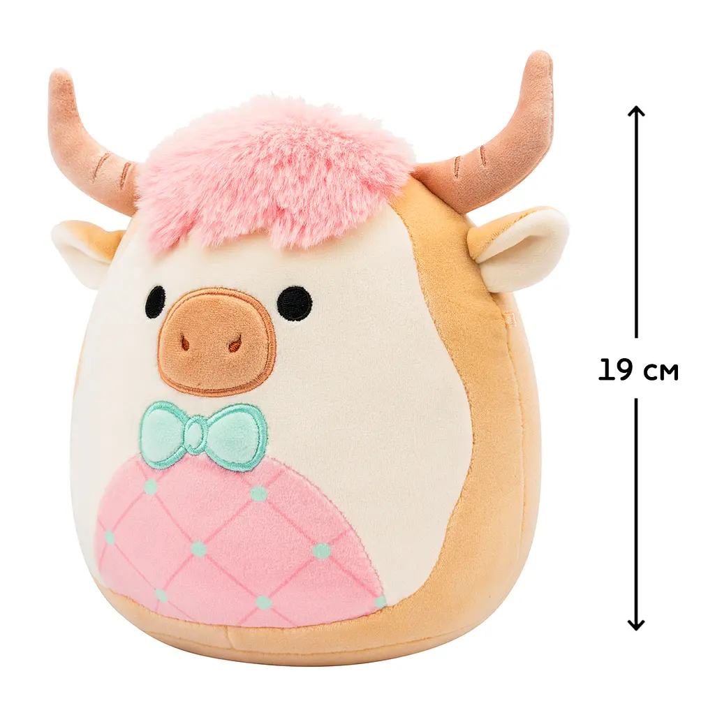 Мягкая игрушка Squishmallows Коровка Самсон 19 см (SQER01229) - фото 6