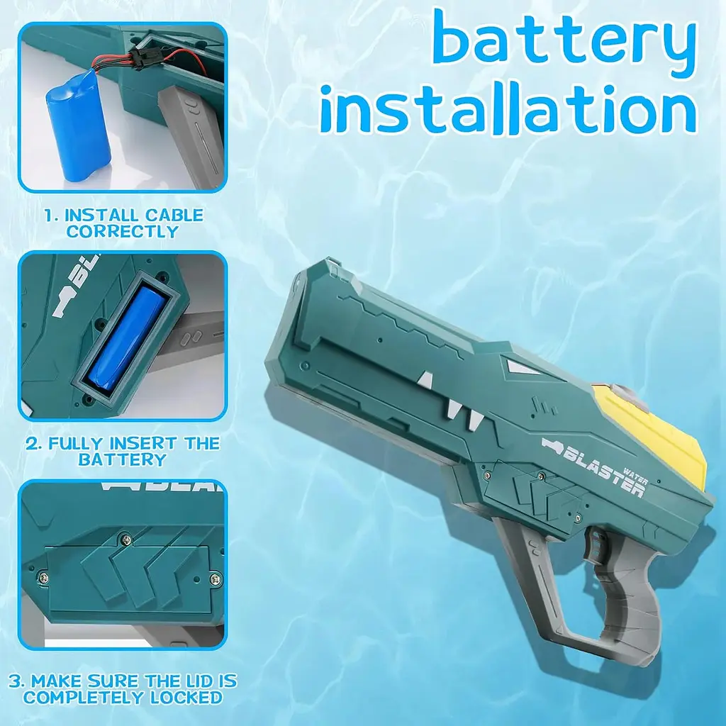 Водяний пістолет дитячий «Крокодил» Water Gun - фото 5