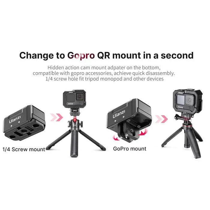 Крепление Ulanzi HumXiaomingbird Quick Release Mount R072 UV-2368 Black - фото 8