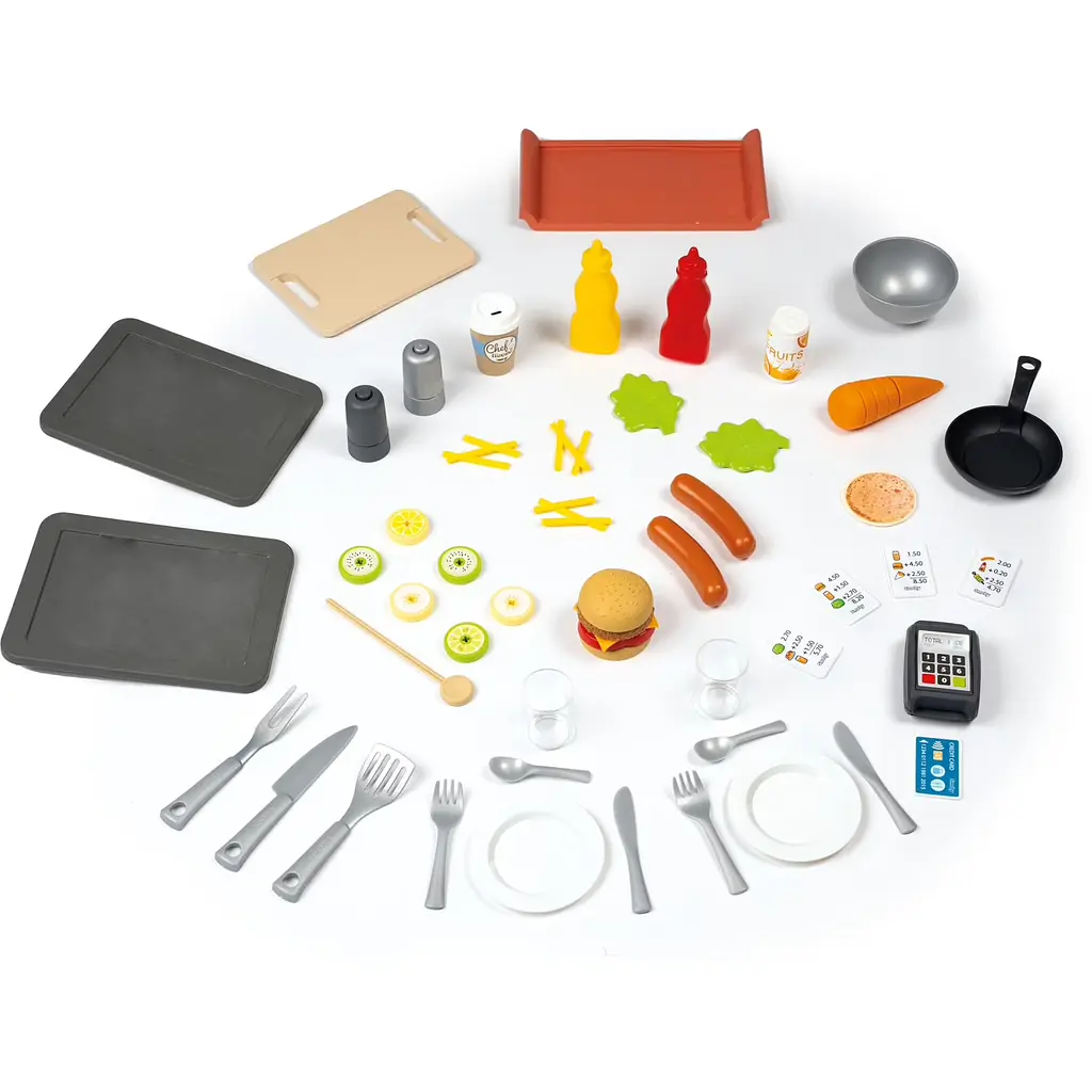 Будинок Smoby Life Шеф Хауз з кухнею, касою та аксесуарами 125х132х135 см (7600810407) - фото 4
