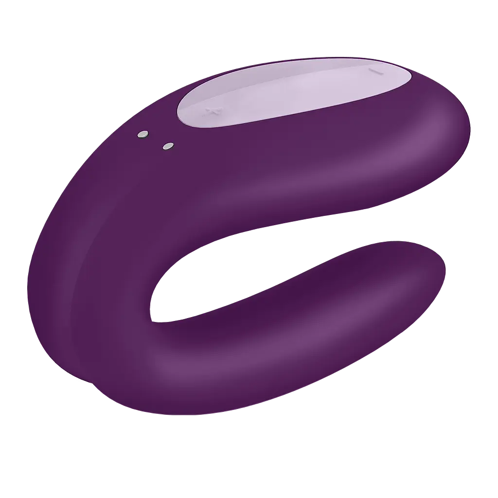 Вибратор для пары Satisfyer Double Joy Partner 9.1 см фиолетовый - фото 5