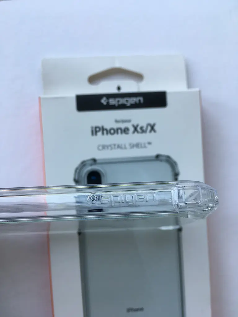 Чохол оригінальний протиударний Spigen Crystal Shell 057CS22141 для iPhone X/XS Crystal Clear - фото 3