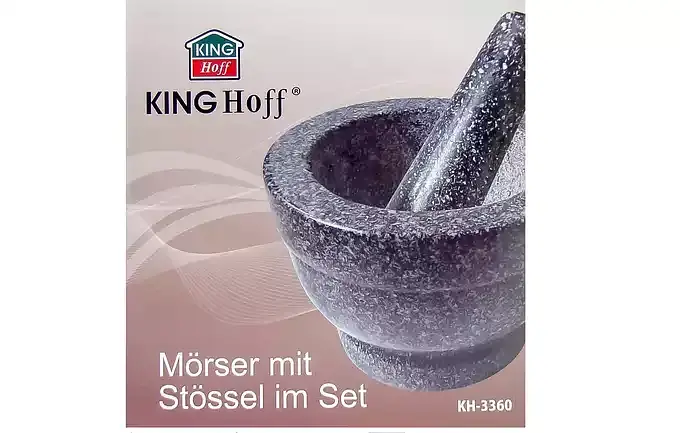 Ступка з маточкою (граніт) KingHoff KH-3360 - фото 5