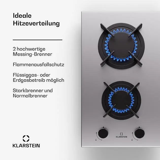 Варильна поверхня газова плита Klarstein Goldflame Domino (10045622) - фото 2