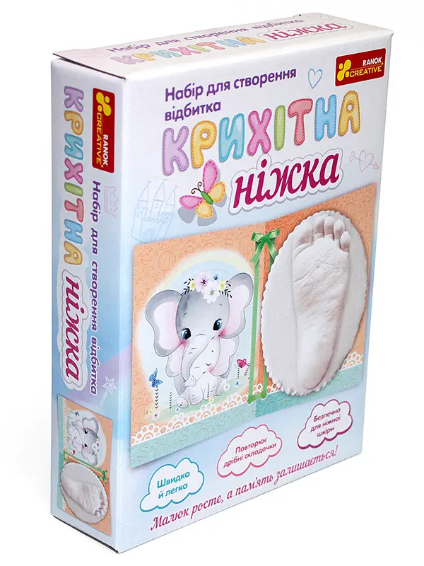 Набір для створення відбитка Ranok Creative Крихітна ніжка Слоненя (15147013У) - фото 6