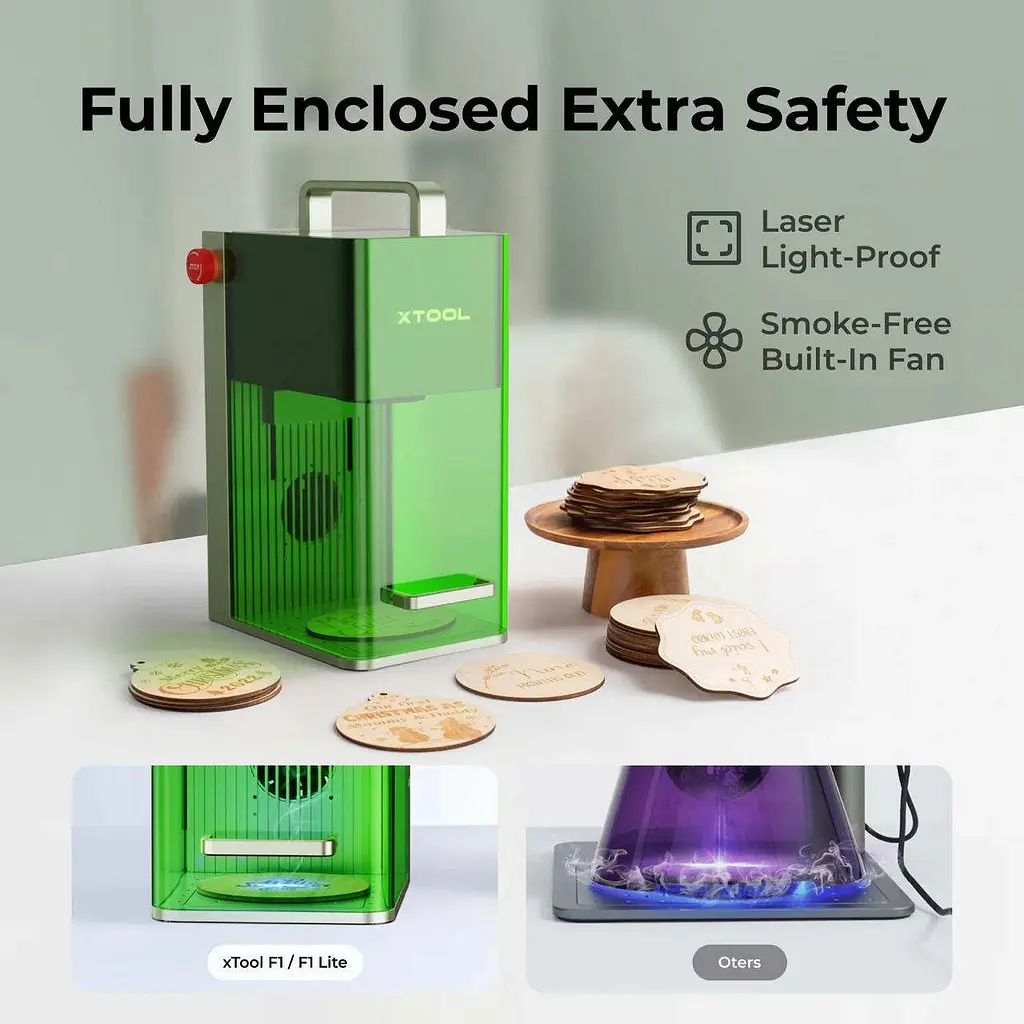 Лазерний гравірувальний верстат 2 в 1 xTool F1 Deluxe (F1-DB) - фото 6