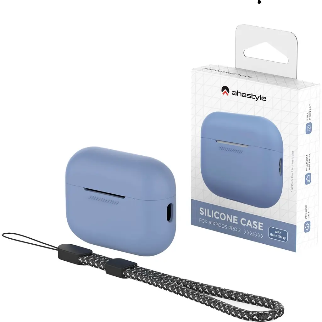 Чохол AhaStyle Colorful Silicone Case для AirPods Pro 2 Purple Blue [CP-187-2-C-PB] [133842] - фото 5