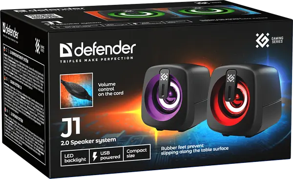 Акустика Defender J1 6Вт USB Black (65961) - фото 11