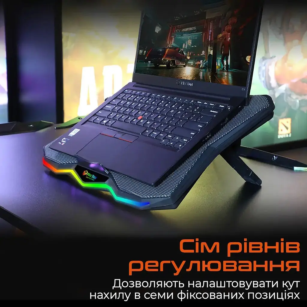 Підставка для ноутбука Meetion CP4040 Black (MT-CP4040-A) - фото 7