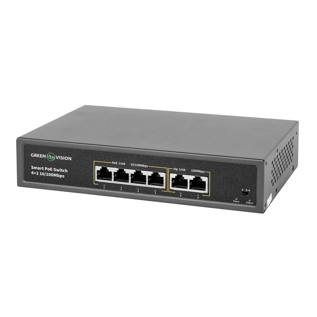 Комутатор мережевий POE GV-006-D-04+2P - фото 2