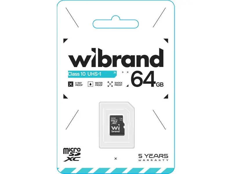 Карта пам'яті Wibrand microSD UHS-I Class 10 64 GB (WICDXU1/64GB) - фото 2