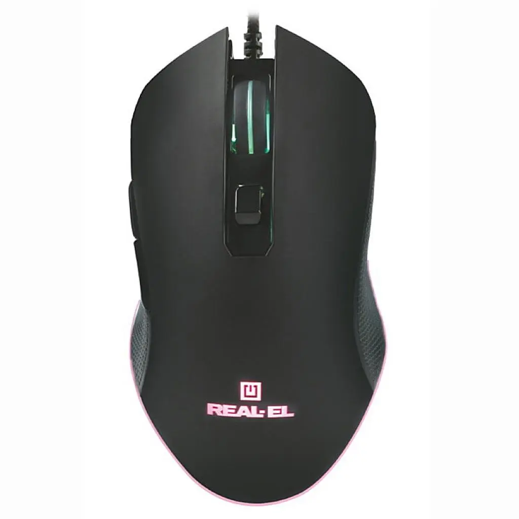 Мишка REAL-EL RM-550 USB Black (EL123200027) - фото 2
