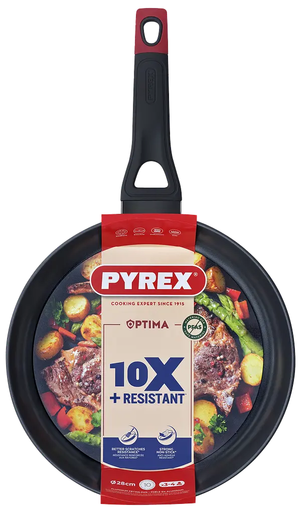 Сковорода Pyrex Optima 28 см класична kuh0016667 - фото 8