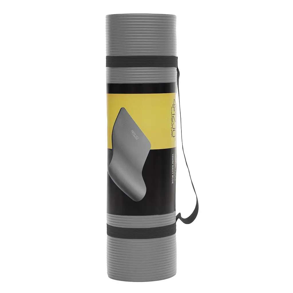 Килимок (мат) спортивний 4FIZJO NBR 180 x 60 x 1 см для йоги та фітнесу 4FJ0371 Grey (P-5907739317087) - фото 5