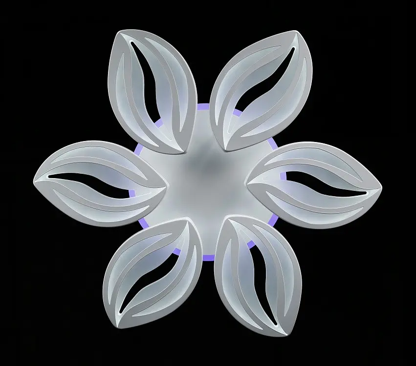 Люстра стельова LED Splendid Ray LK23/6, 160W, білий, сучасний стиль з пультом, регулювання світла - фото 5