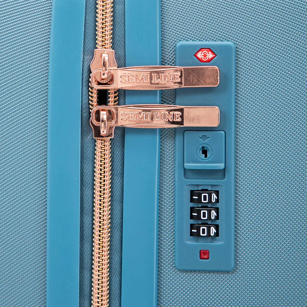 Валіза маленька для ручної поклажі Semi Line 20 дюймів (S) дюймів (S) ABS-Plastic Light Blue (T5913-1) - фото 7