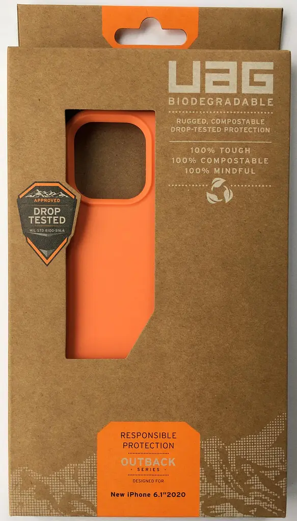 Чохол протиударний UAG Outback 112355119797 для iPhone 12/12 Pro (6.1") Orange - фото 5