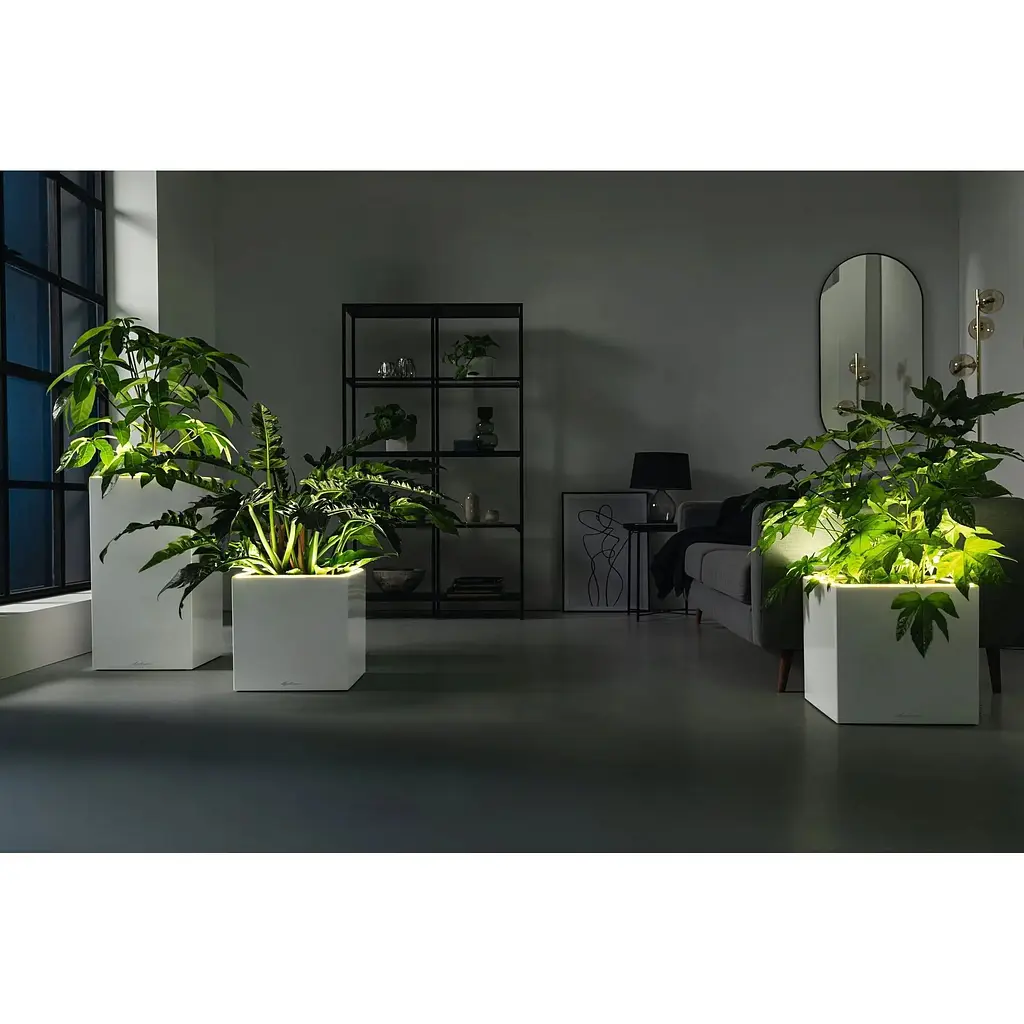 Вазон Lechuza Canto Premium Low LED 40 антрацитовий металiк (13783) - фото 2