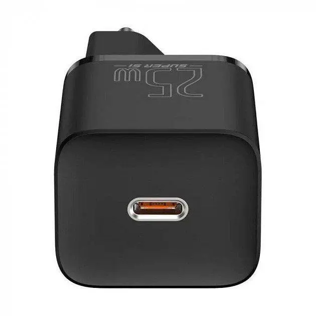 Мережевий зарядний пристрій Baseus Super Si Quick Charger 1C 25W EU чорний (CCSP020101) - фото 4