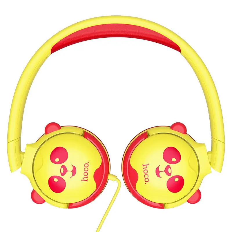 HF Stereo Hoco W31 Children Panda yellow +мікр - фото 3