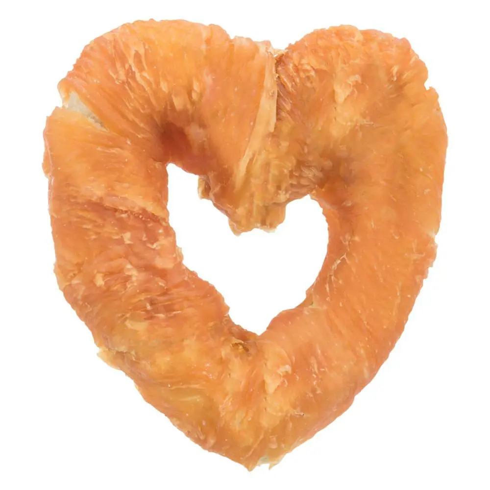 Ласощі Trixie Denta Fun Chicken Heart для собак Серця з куркою 12 см 1 шт (арт.31182 пошт.)