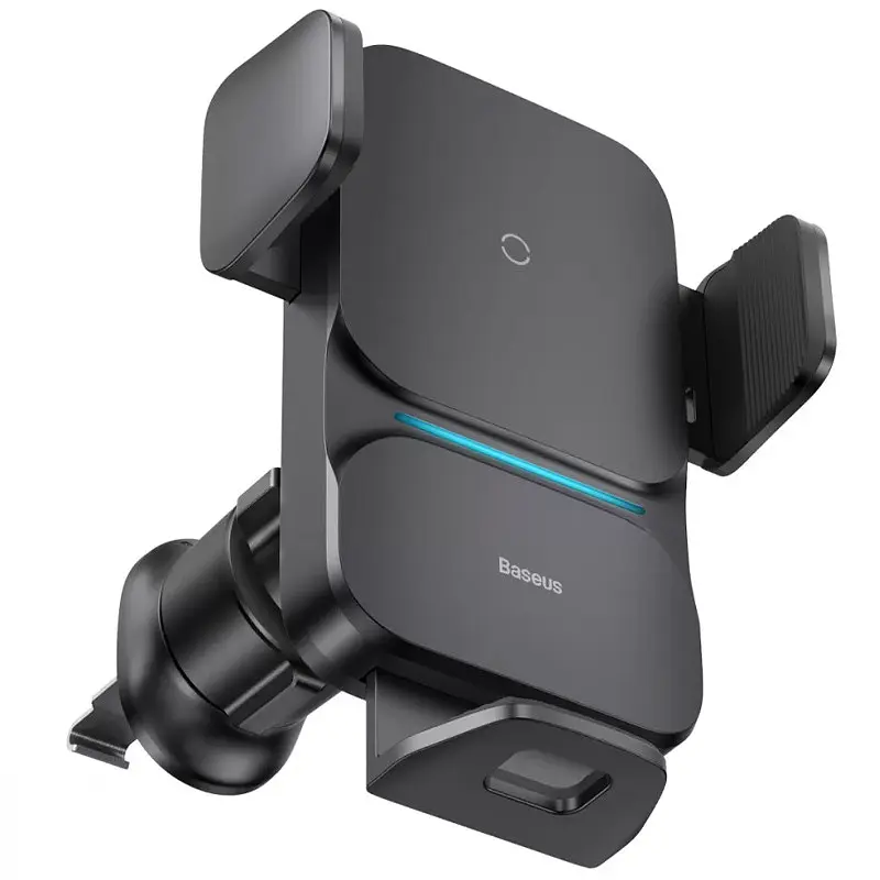 Автотримач із БЗУ Wisdom Auto Alignment (QI 15W) (Air Outlet base) (CGZX000001) Black Baseus teh0029293