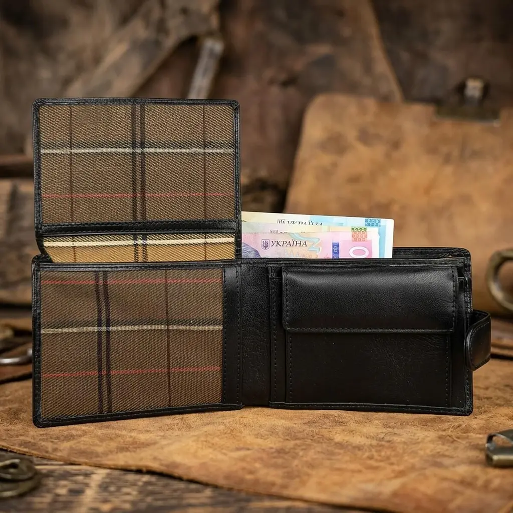 Чоловіче портмоне Tony Perotti Italico з натуральної шкіри 396 nero (90112) Чорне - фото 5
