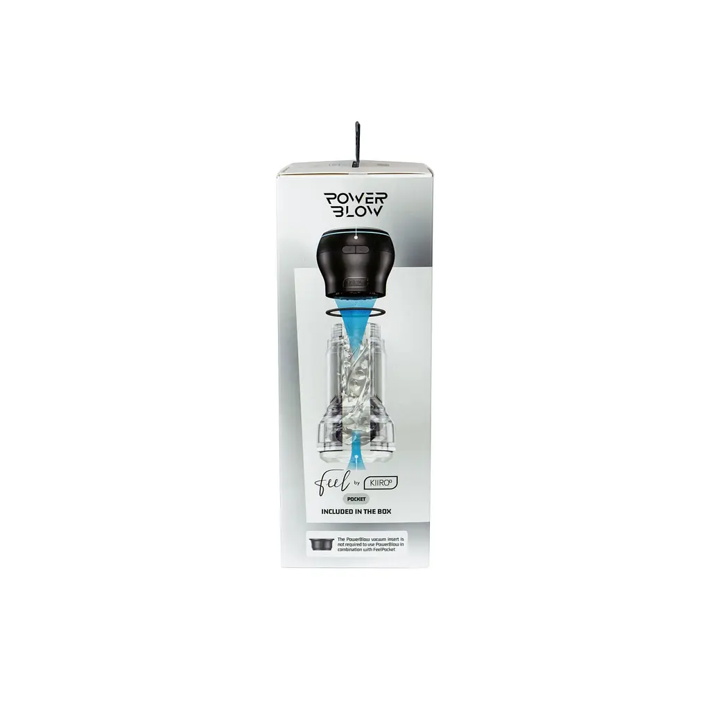 Мастурбатор Kiiroo Feel Pocket Crystal зі всмоктувальною інтерактивною насадкою PowerBlow Combo Set - фото 7