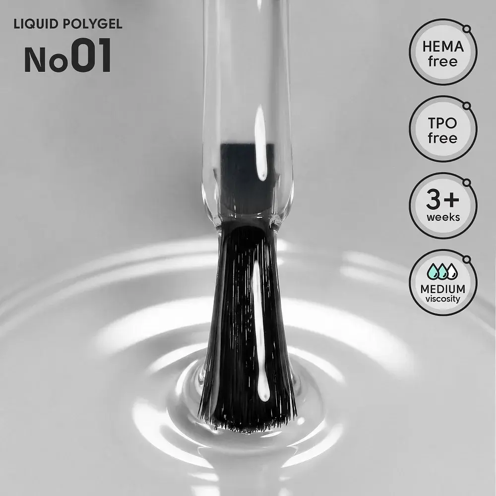 Рідкий полігель для нігтів 01 Liquid PolyGel Shelly 12 мл - фото 2