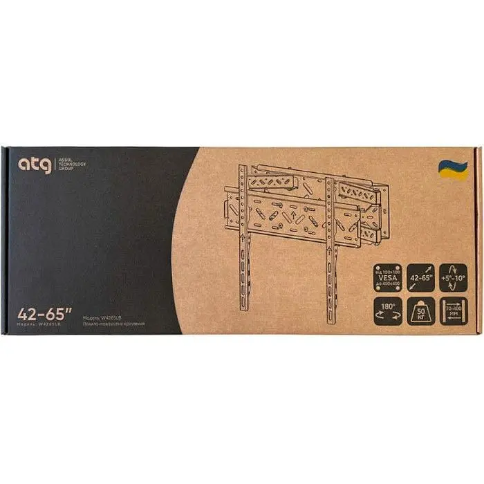 Кронштейн ATG для телевизора диагональю 42"-65" W4265LB - фото 6