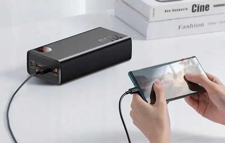 Портативная батарея Baseus Adaman Metal 40000mAh 22.5W PPAD020101 внешняя - фото 5
