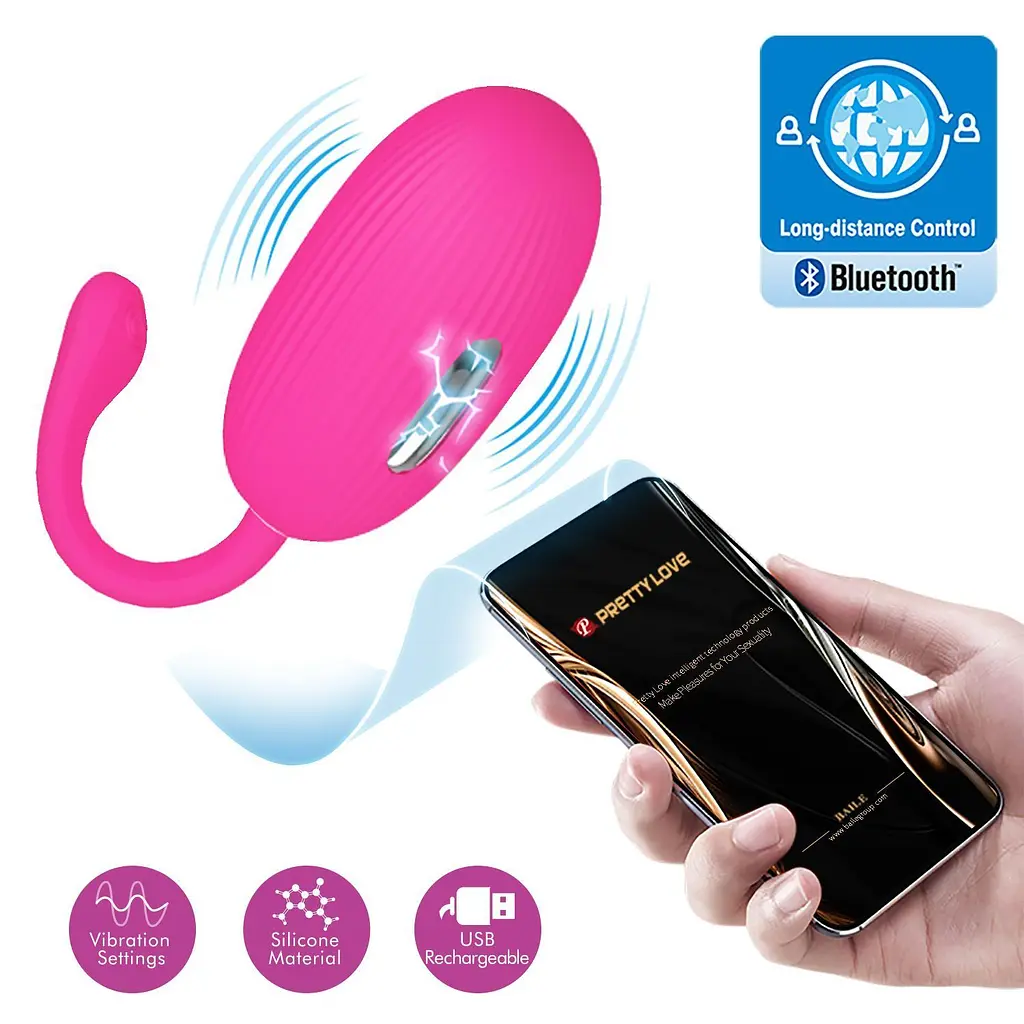 Віброяйце Pretty Love Doreen Vibrating Egg Pink, 19 см рожевий