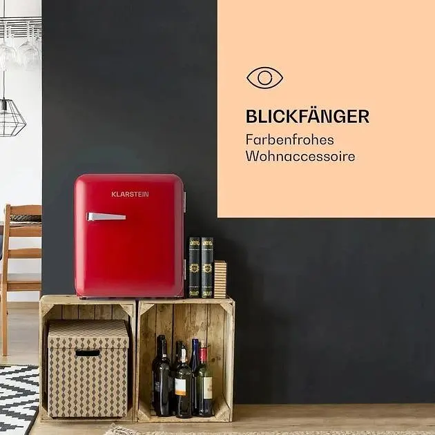 Холодильник в ретро стилі Klarstein Audrey Mini 48л (10033345) - фото 4