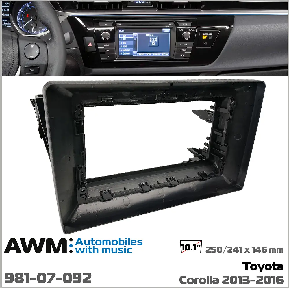 Перехідна рамка Toyota Corolla AWM 981-07-092 - фото 6