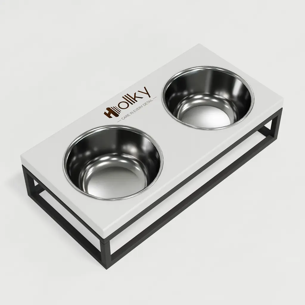 Hollky Base S — миски на підставці для маленьких собак та котів (2 × 0,45 л) - фото 8