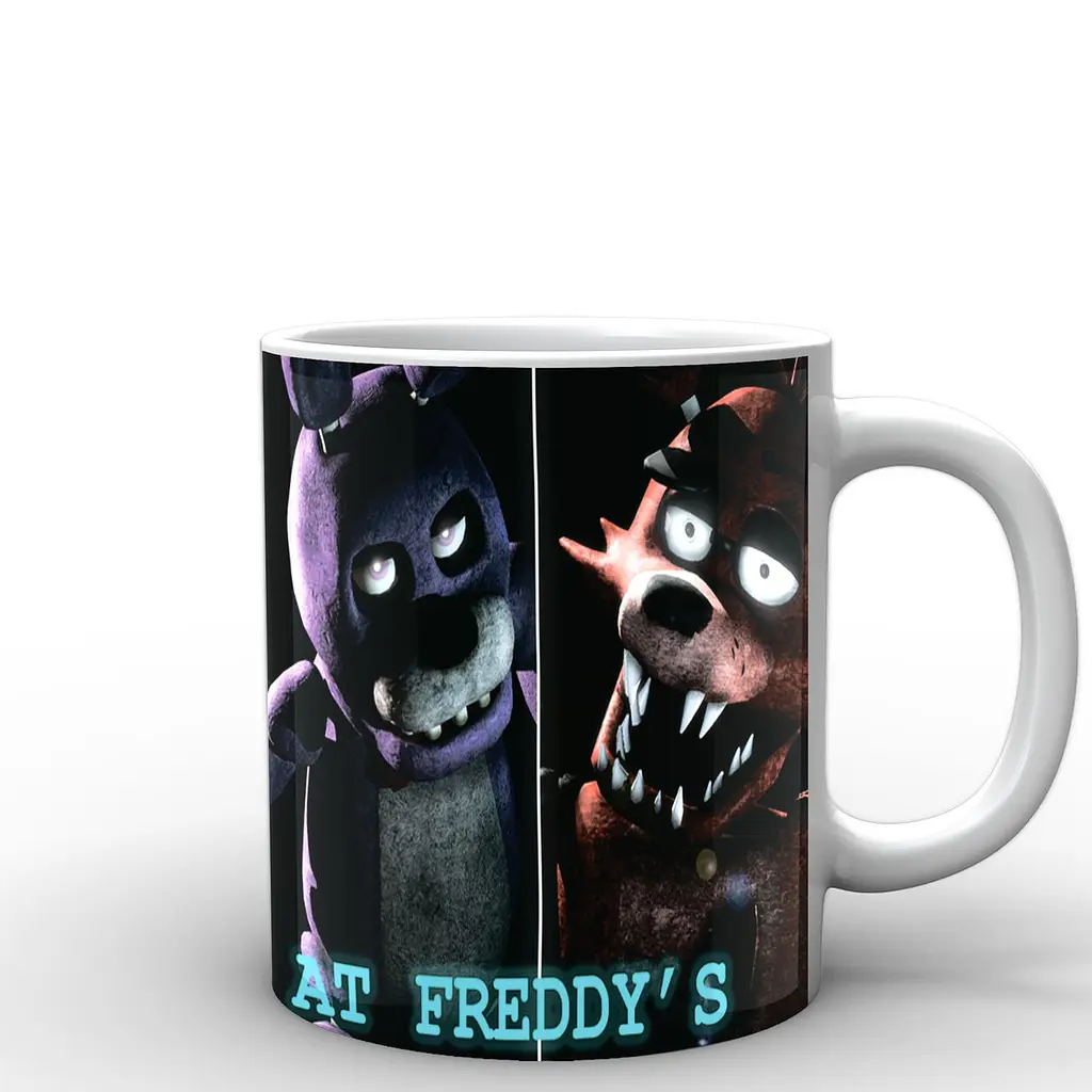 Кухоль GeekLand Five Nights At Freddys П'ять ночей з Фредді постер FN.02.008.384 330 мл білий - фото 2