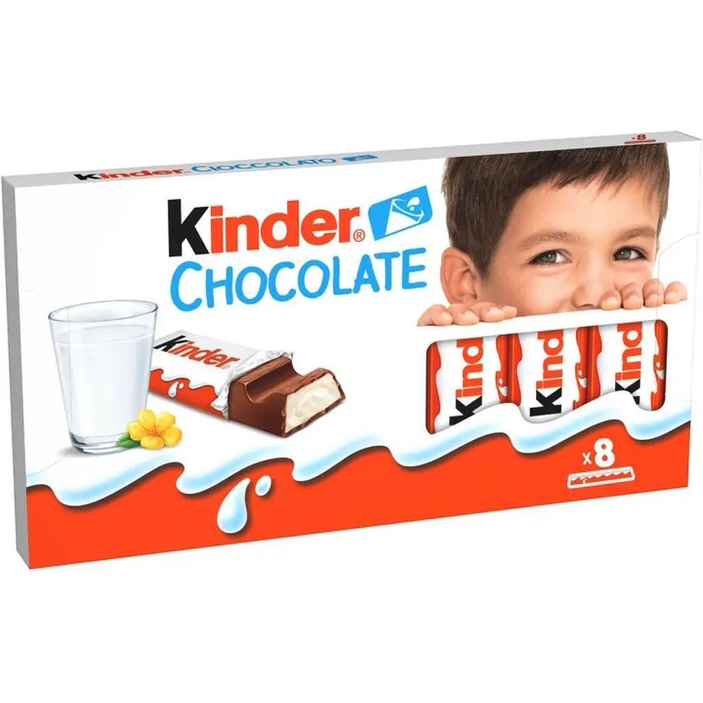 Упаковка молочного шоколаду Kinder Chocolate 100 г х 10 шт - фото 2