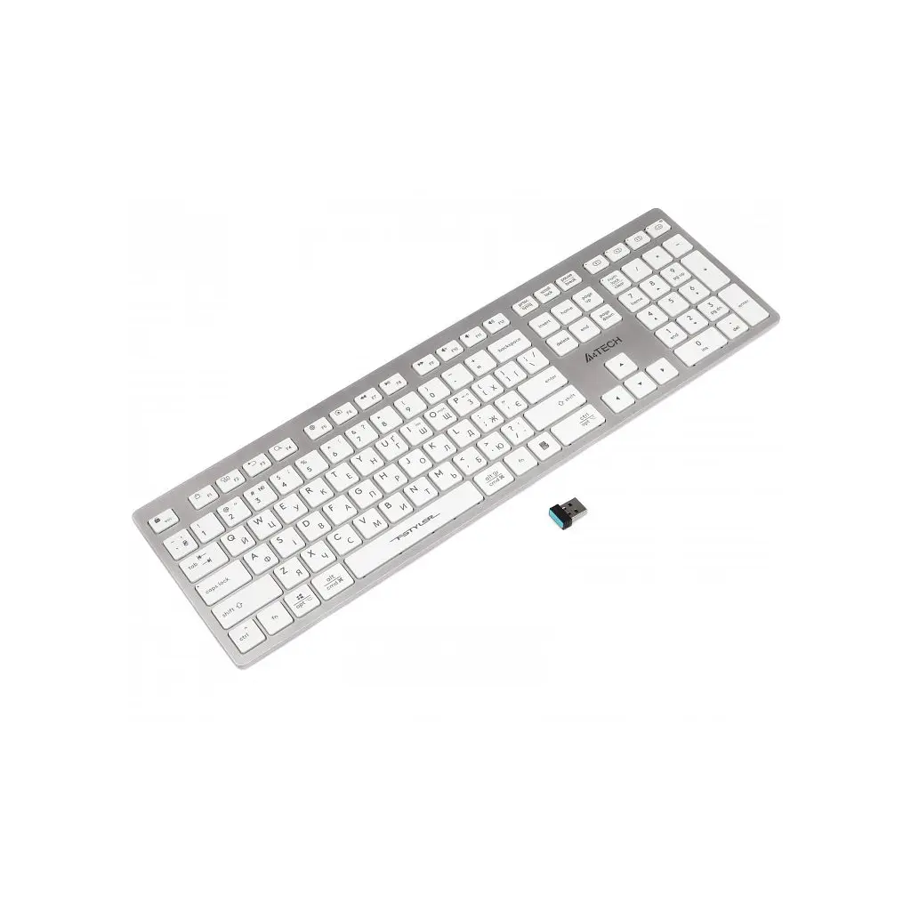 Клавиатура A4Tech FBX50C USB/Bluetooth White (FBX50C White) - фото 4