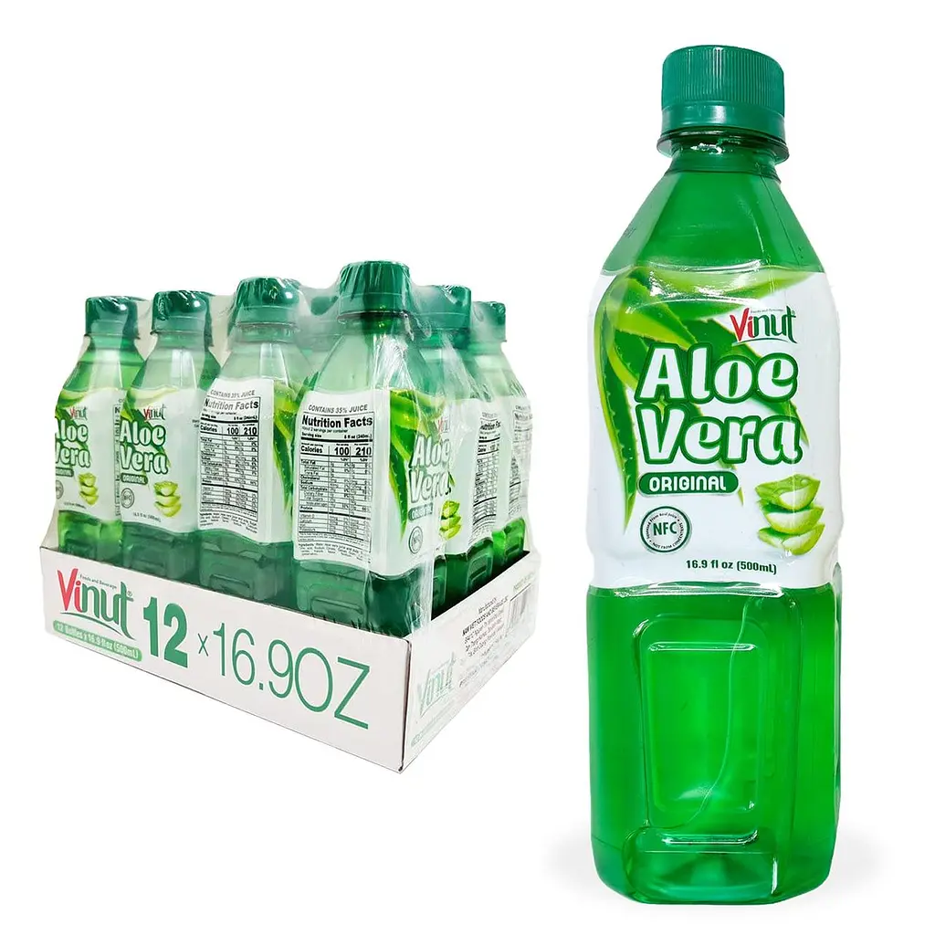 Освіжаючий напій Vinut Pure Aloe Vera Juice Original Flavor with Pulp 500 мл - фото 7