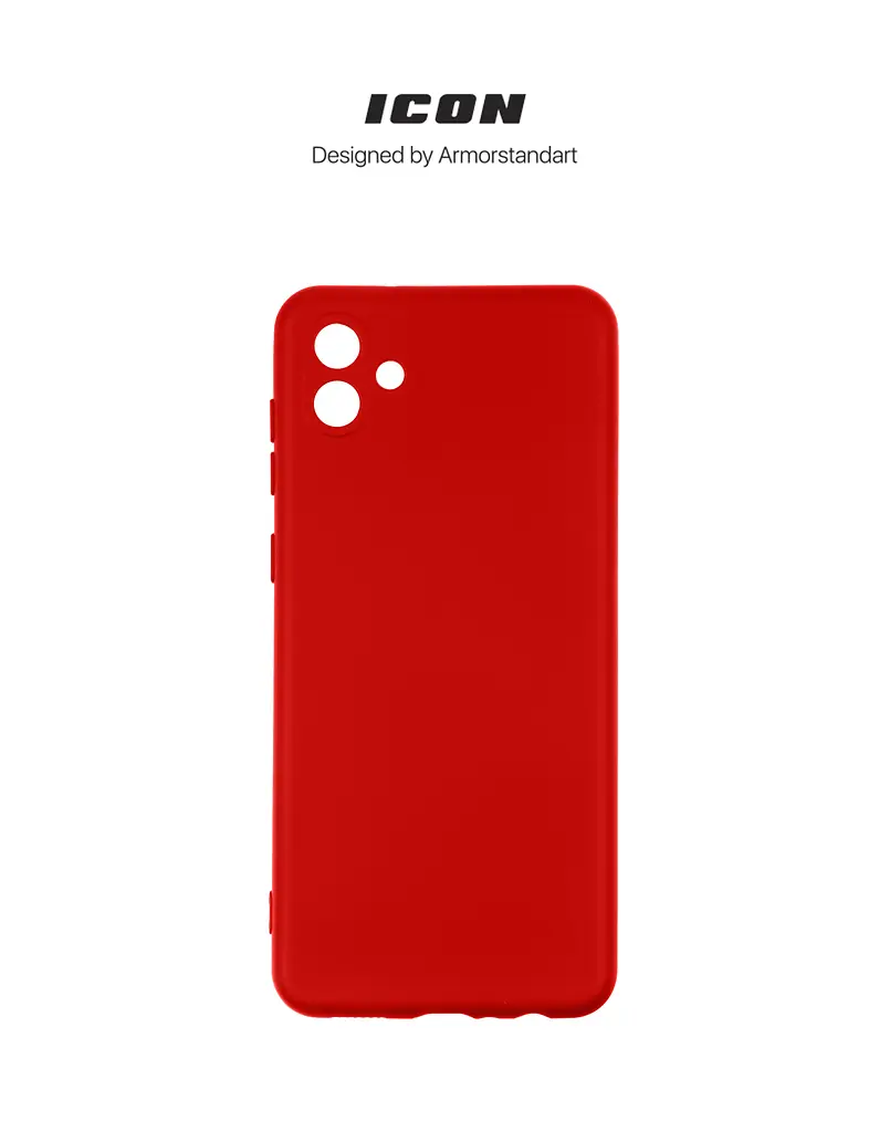 Чехол ArmorStandart ICON для Samsung A04 (A045) Camera cover Red (ARM63907) - фото 3