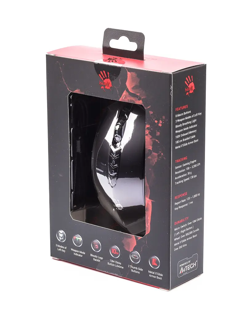 Миша ігрова A4Tech Bloody V8MA USB Black - фото 6